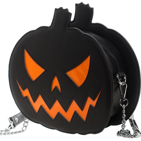 Sourpuss Sparkle Pumpkin Purse - Picture 4 of 5